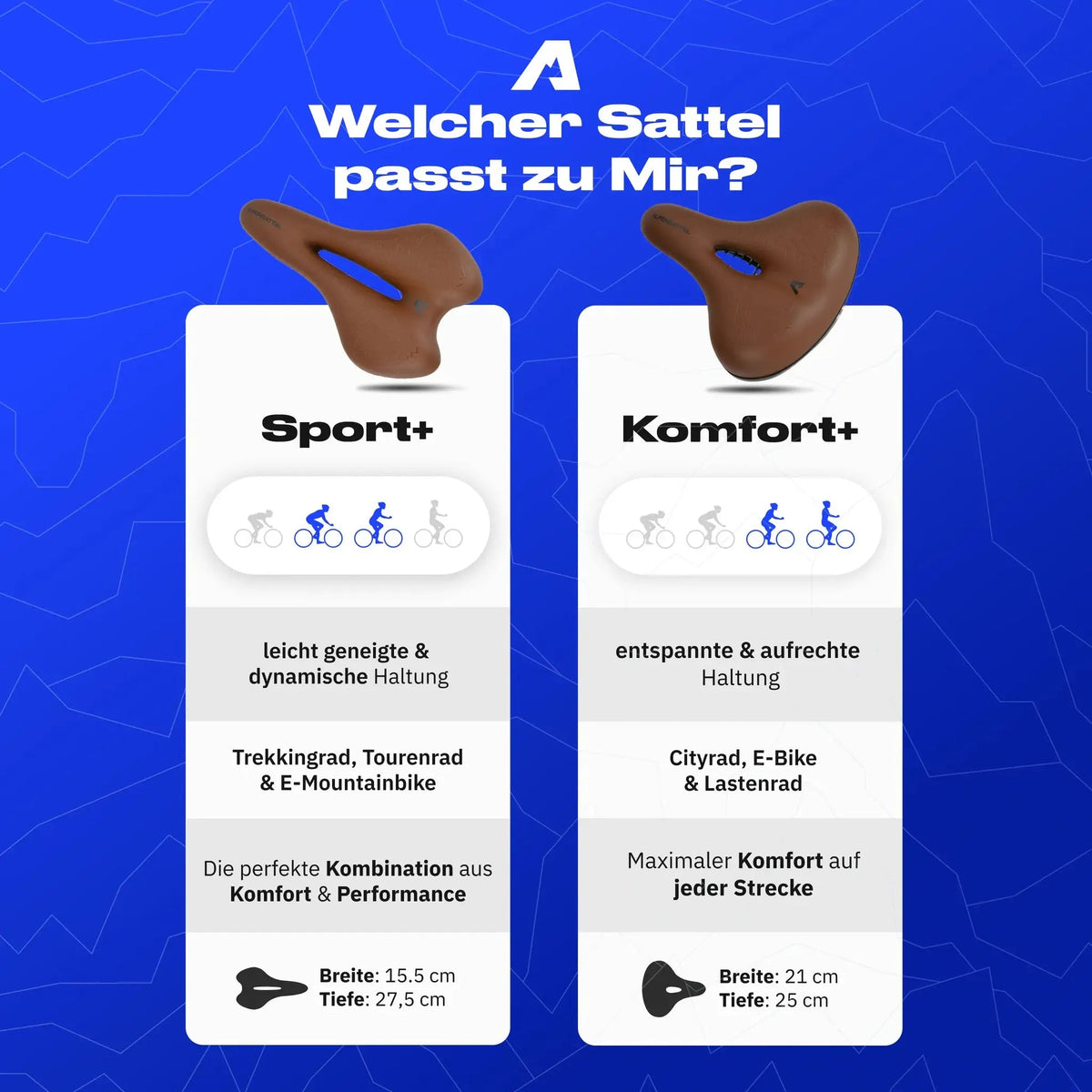 Alpensattel 3.0 Komfort+ Braun - alpenbestsattel.com