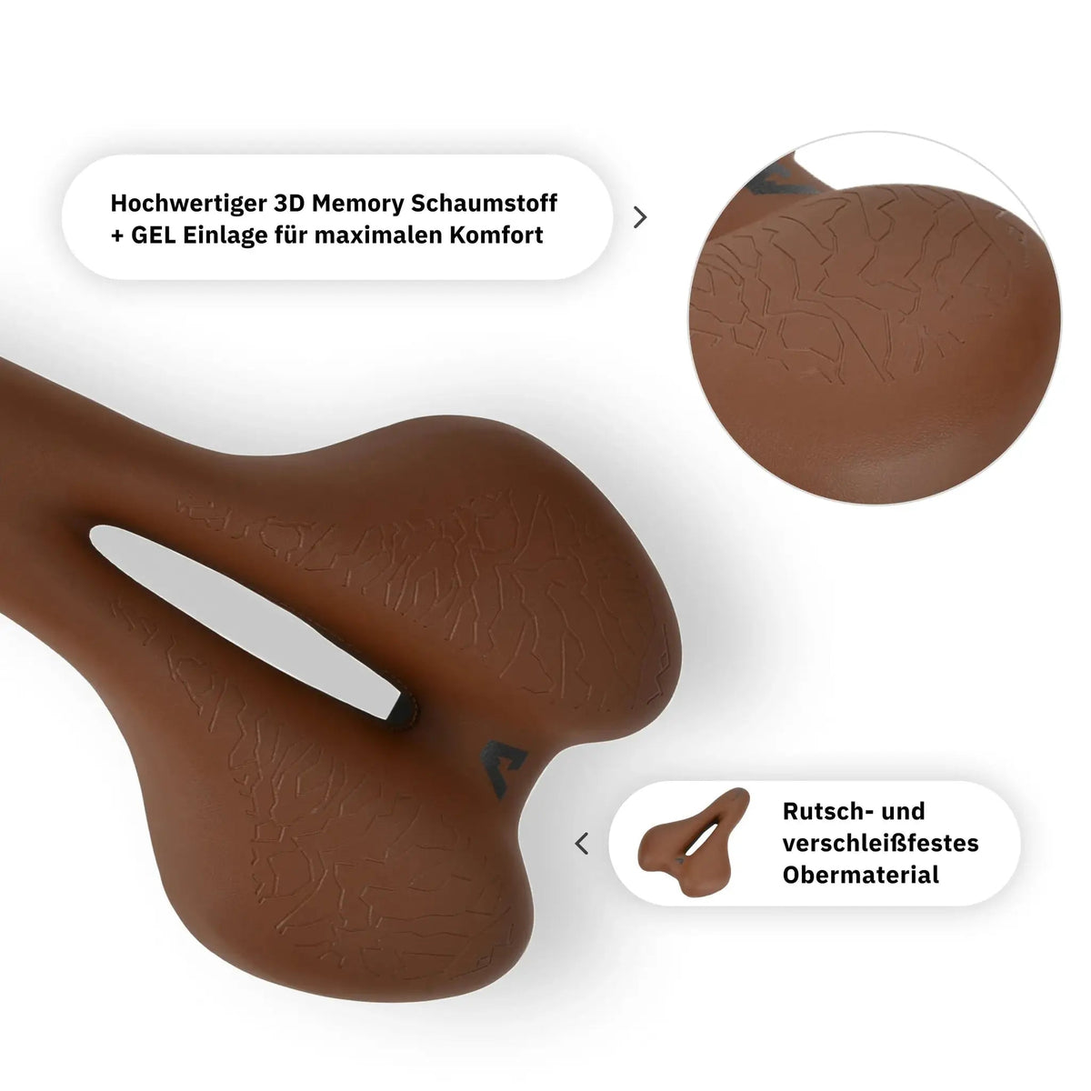 Alpensattel 3.0 Sport+ Braun - alpenbestsattel.com