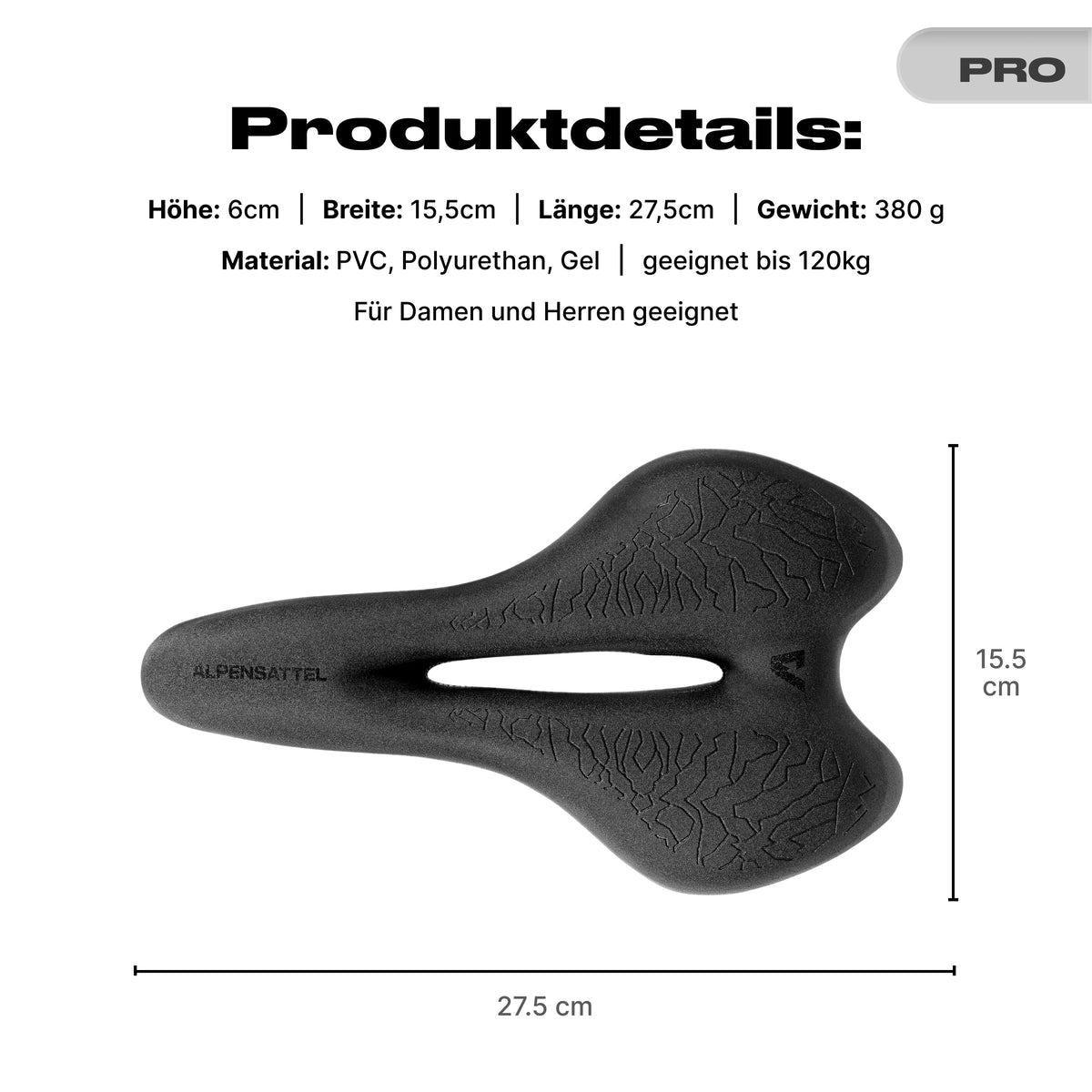 Alpensattel 3.0 Sport PRO - alpenbestsattel.com