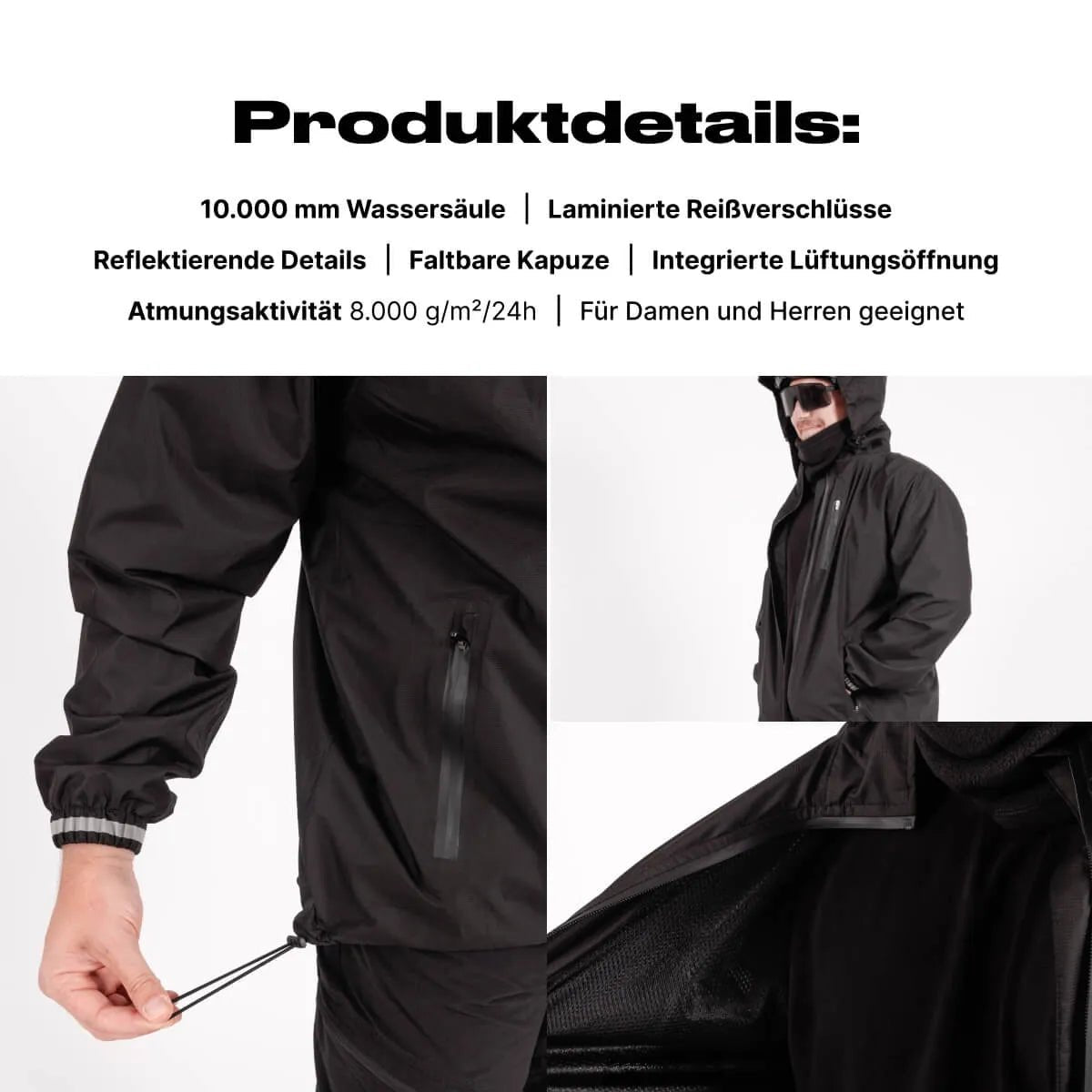 Alpensattel Rainshield - Wasserdichte Regenjacke - alpenbestsattel.com