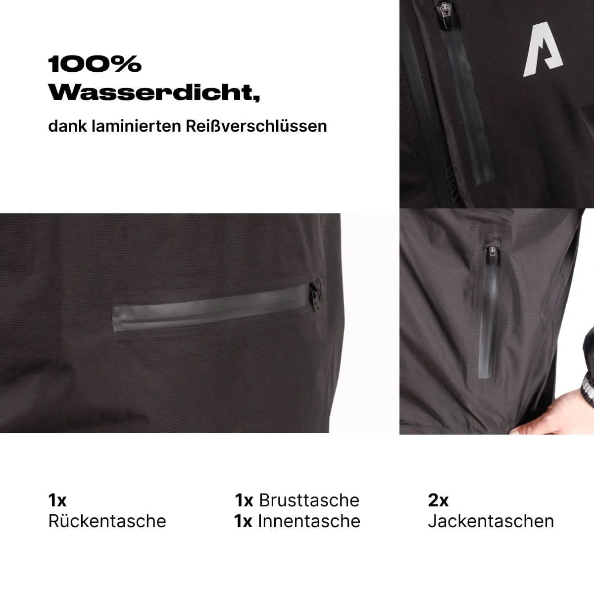 Alpensattel Rainshield - Wasserdichte Regenjacke - alpenbestsattel.com